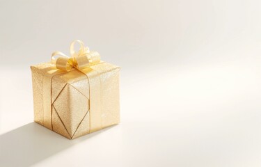 Fototapeta premium gift box with ribbon and bow, christmas