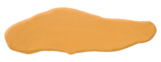 Plasticine is an orange brush isolated on a transparent background.