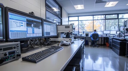 High Tech Product Testing Facility with Engineers Validating and Optimizing New Designs for Innovation and Advancement in the Industry