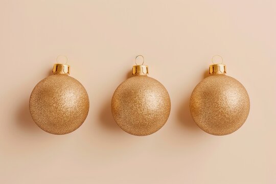 golden christmas ball isolated on background