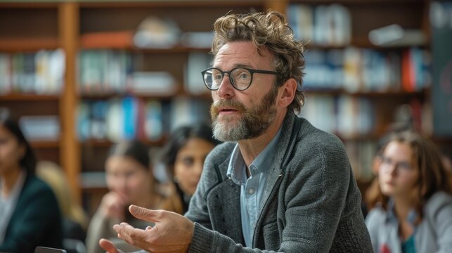 Experienced Guest Lecturer Addresses Attentive Professional Audience During Corporate Seminar Event Providing Valuable Insights and Expertise Through Engaging Presentation and Discussion