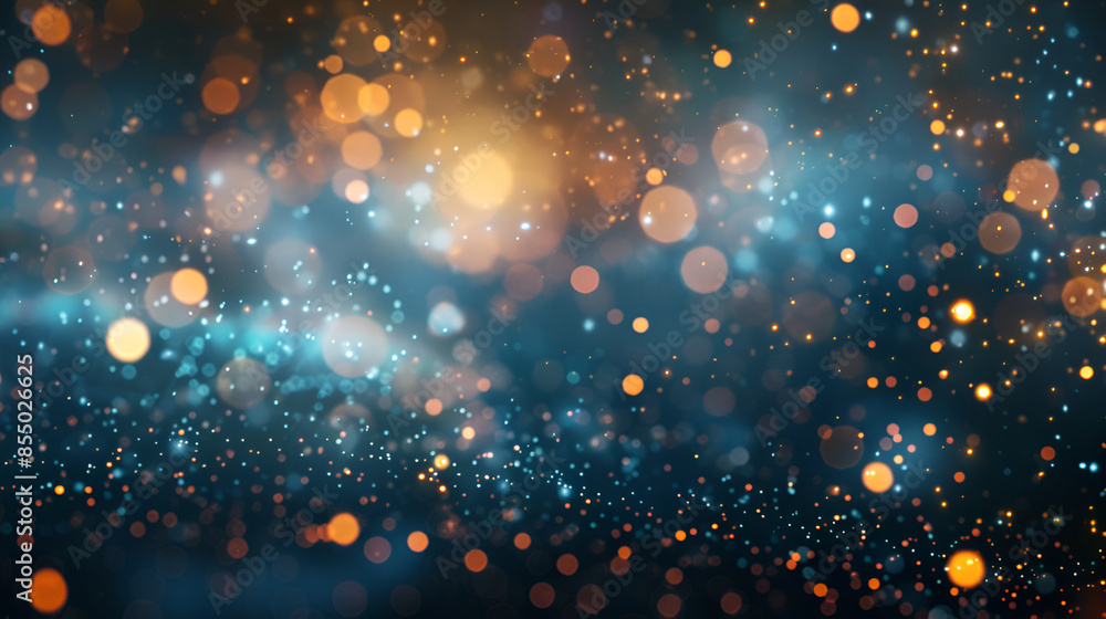 Poster abstract bokeh lights, abstract blur bokeh water texture background
