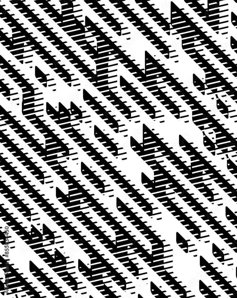 Poster black and white abstract geometric pattern. using for backgroud and jersey design. fully editable ve