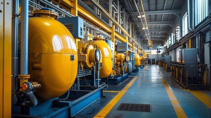 Industrial Generator Room Ready for Operation