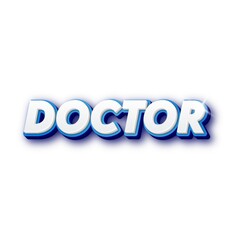 3D Doctor text poster art