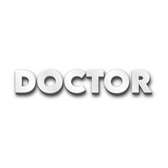 3D Doctor text poster art