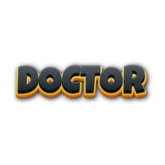 3D Doctor text poster art