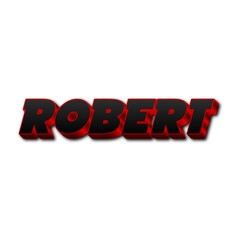 3D Robert name poster art