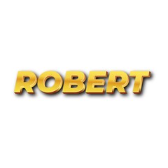 3D Robert name poster art