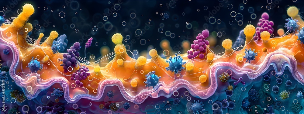 Poster comprehensive mapping of gut and skin microbiome ecosystems with intricate network of vibrant