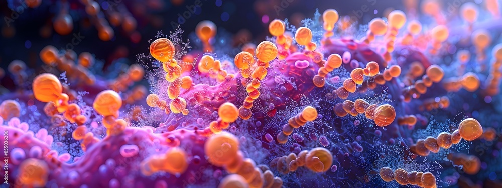Aufkleber exploring the intricate gut microbiome comprehensive view of intestinal bacteria and microbial