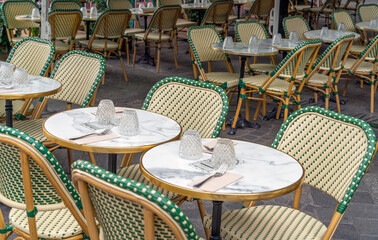 Tables and chairs