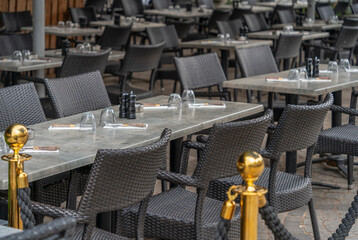 Tables and chairs