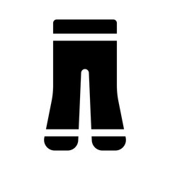 flare trousers glyph icon