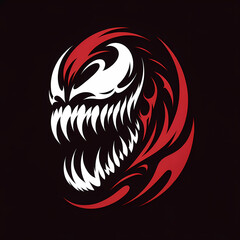 Angry Red Venom Head