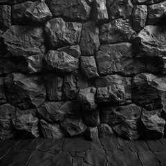 Dramatic Textured Old Rock Wall Background