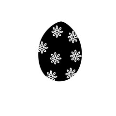 patterned easter eggs line illustration