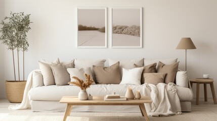 Fototapeta premium Cozy Living Room Interior