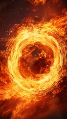 Vivid flame envelops match in passionate whirlwind, symbolizing burnout risk with dynamic red hues