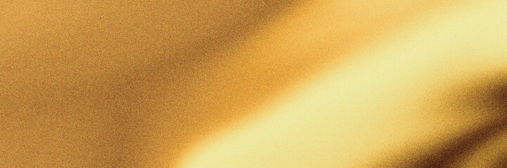 Abstract golden gradient noise grain background with smooth texture, ideal for design, decoration, and artistic projects, evoking warmth, luxury, and elegance. posters advertising, templates, banners,