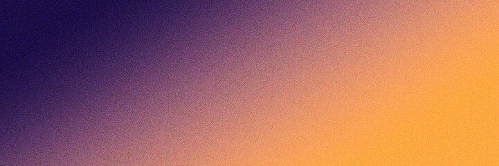 Abstract gradient noise grain background featuring a smooth transition from purple to orange, perfect for digital designs and graphic projects. posters advertising, templates, banners, covers.