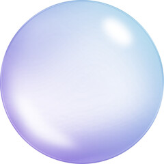 soap bubble isolated on transparent background