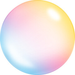 soap bubble isolated on transparent background