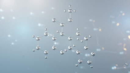 clopidogrel molecular structure, 3d model molecule, plavix, structural chemical formula view from a microscope