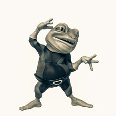 super frog is doing some magic