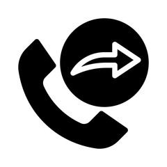 outgoing call glyph icon