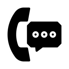 voicemail glyph icon