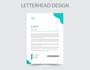 Abstract Letterhead Design Modern Business Letterhead Design Template