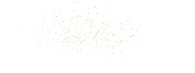 Abstract luxury golden confetti glitter and dust falling down on transparent background. Shiny glittering dust background. Vector illustration.