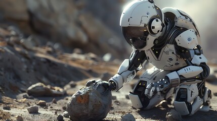 Robotic Encounter with Alien Lifeform During Space Mission