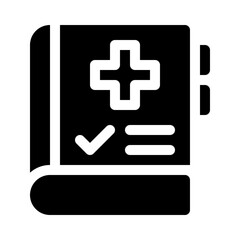 Obraz premium book glyph icon