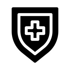 life insurance glyph icon