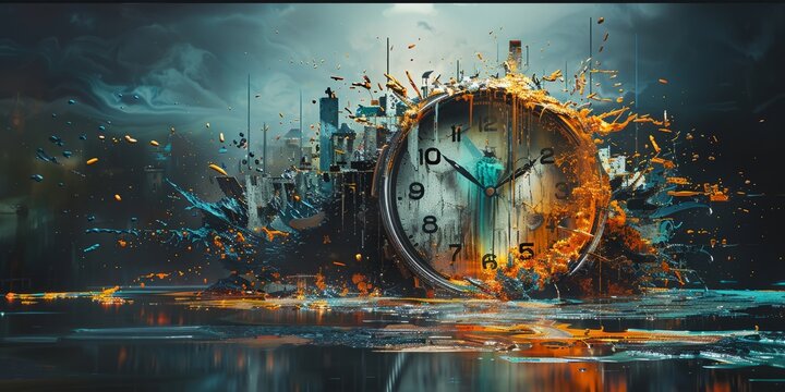Time Exploding in a Futuristic Dream
