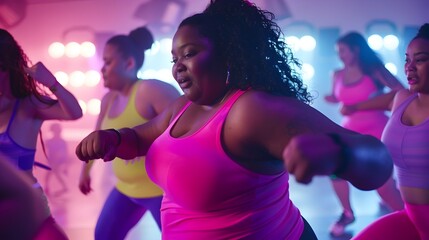 Joyful Dance Party in Lively Club Setting with Diverse Participants