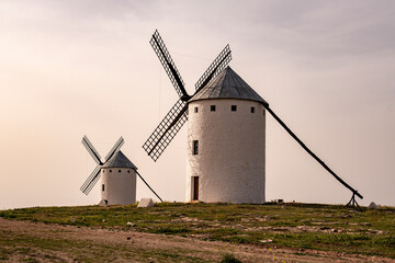 Molinos de Viento, Campo de Criptana, Ciudad Real, Castilla la Mancha, España, Spain.