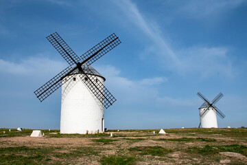Fototapeta premium Molinos de Viento, Campo de Criptana, Ciudad Real, Castilla la Mancha, España, Spain.