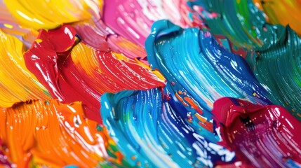 colorful overlapping paintbrush strokes representing neurodiversity concept