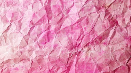 Fototapeta premium Vintage pink grunge paper texture for designing and scrapbooking with an aged compressed and crumpled appearance