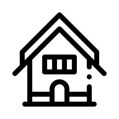 cottage line icon