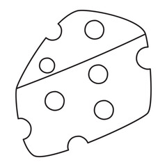 cheeses and butter line icon.