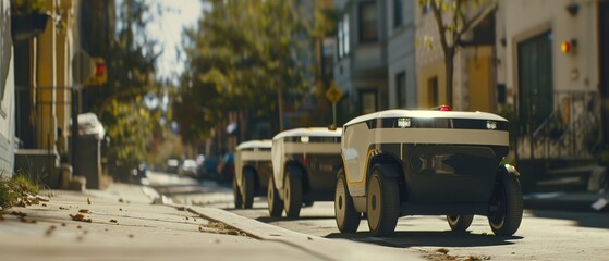 Revolutionizing Food Delivery: Sleek Autonomous Robots