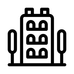 appartment line icon