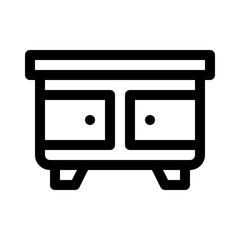 cabinet line icon