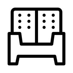 sofa line icon