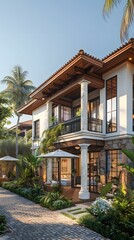 Fototapeta premium Luxury Villa Exterior Design