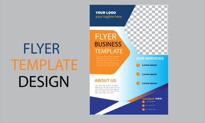 creative modern minimal business flyer template design 